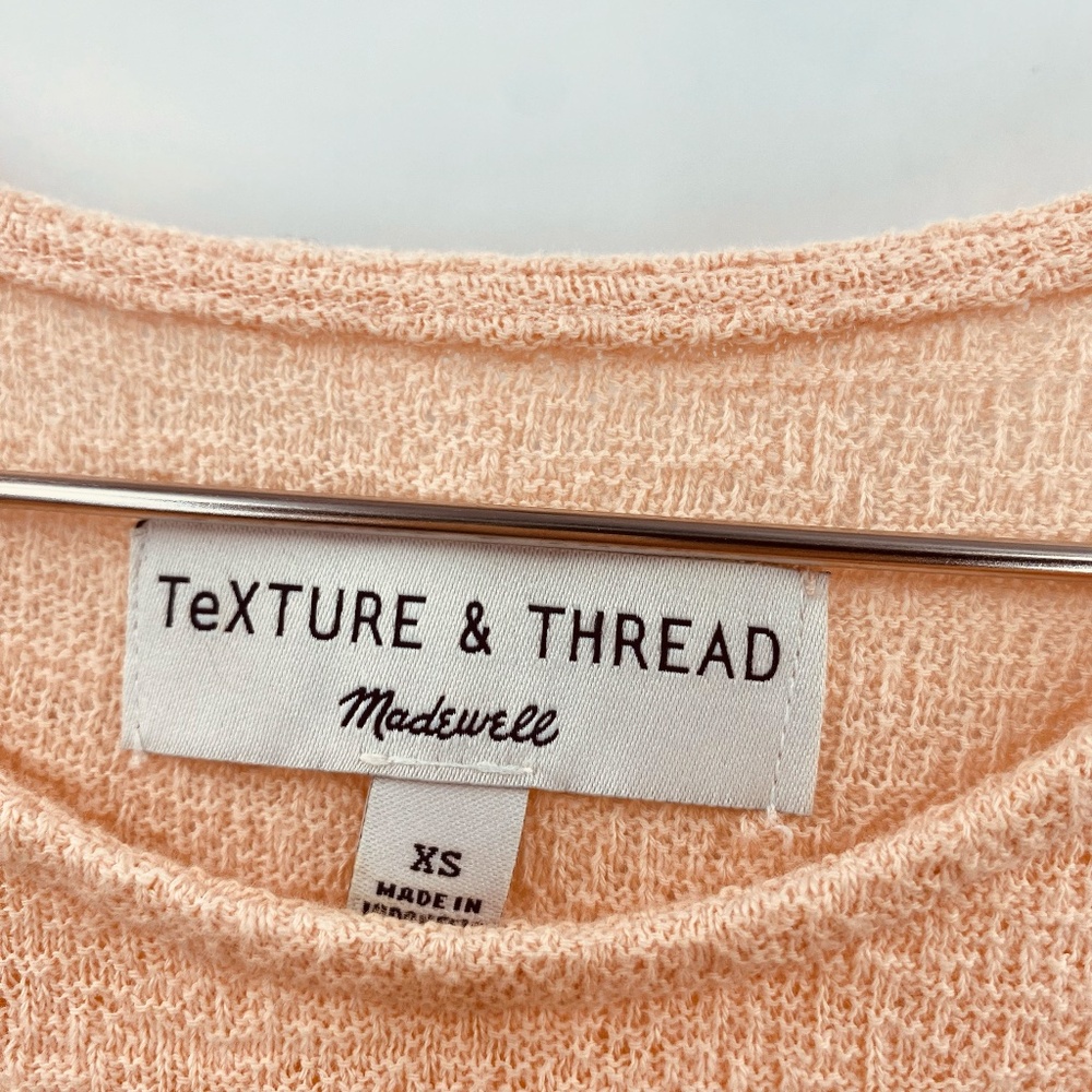 Madewell Texture & Thread Flutter Short Sleeve To… - image 3